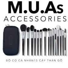 Bộ Cọ Trang Điểm cá nhân cao cấp mềm MUAs Accessories 15Cây thân gỗ