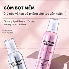 Gôm xịt Tóc Butterfly Shadow Foam Hair Wax Silver 300ml