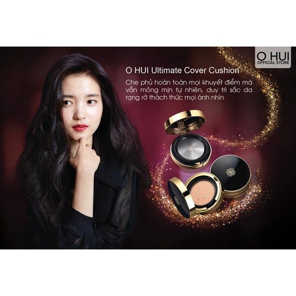 Phấn nước che khuyết điểm kiềm dầu OHUI Ultimate Cover Cushion Matt Finish [tặng kèm lõi ]