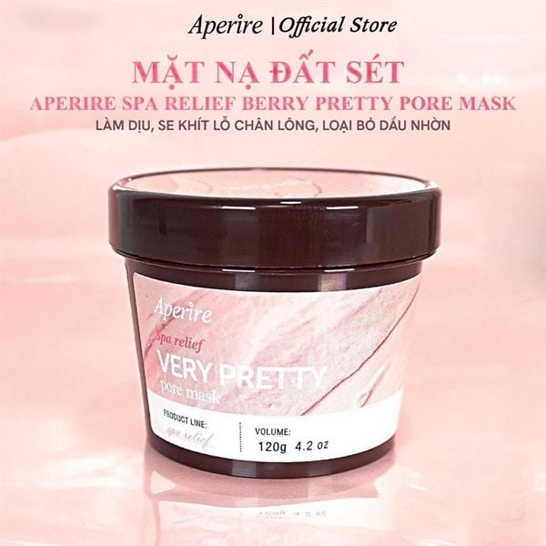 Mặt Nạ Đất Sét sáng da Aperire Spa Relief Pore Mask 120g