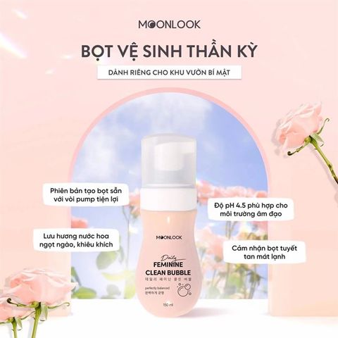 Dung Dịch Vệ Sinh Phụ Nữ Dạng Bọt Tuyết Quyến Rũ MOONLOOK