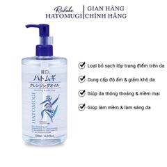 Dầu Tẩy Trang Hatomugi Ý Dĩ Dưỡng Ẩm, Làm Sáng Da 500ml