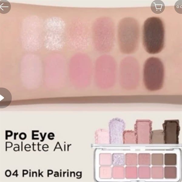 Phấn mắt 12 ô Clio pro EYE palette air -04 pink pairing