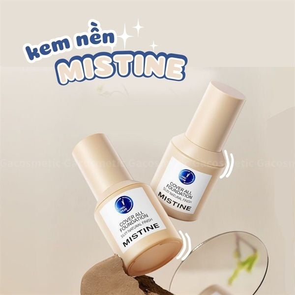 kem nền da khô Mistine cover all foundation #LP110 da trắng hồng