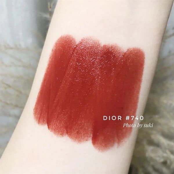 SON DIOR ADDICT HYDRATING SHINE LIPSTICK #740-đỏ gạch minisize 1,6g full box
