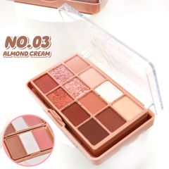 phấn mắt má Sivanna soft blurring 12/3 color double eye pallette