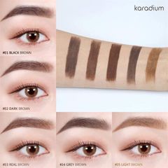 Chì Kẻ Mày 2 đầu Karadium - 03 Real Brown