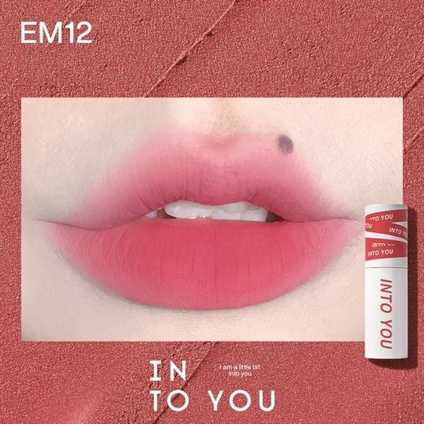 Son Kem Lì INTO YOU shero super matte lip & cheek mud EM12 dạng thỏi