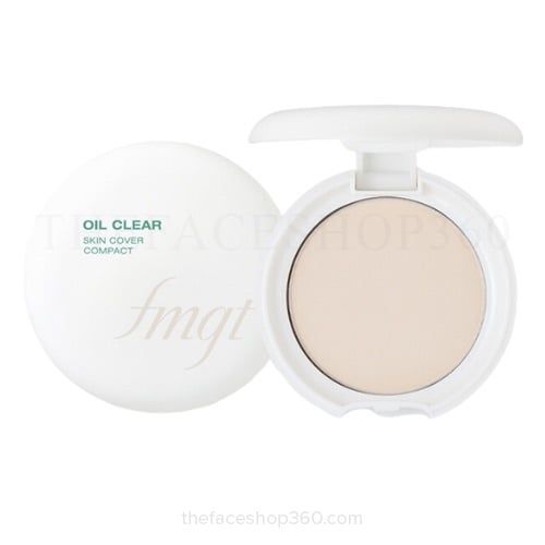 Phấn phủ dạng nén THEFACESHOP fmgt OIL CLEAR SKIN COVER COMPACT #203
