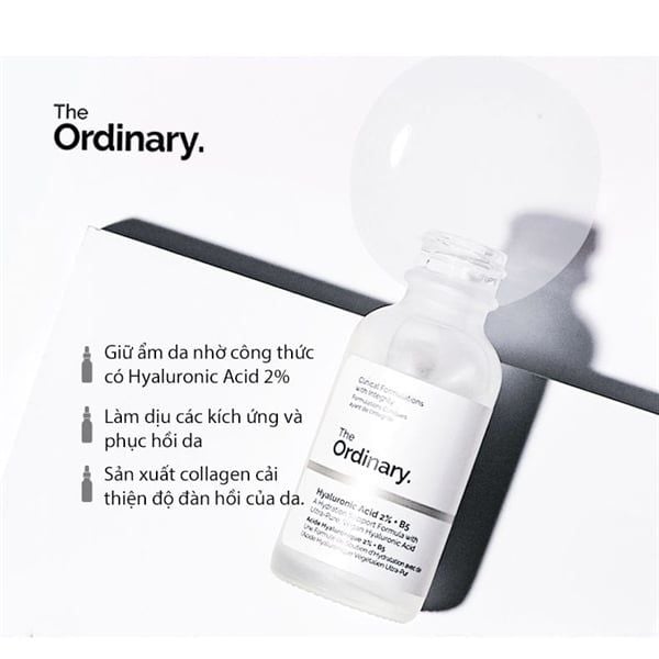 Tinh Chất Cấp Nước, Phục Hồi Da serumThe Ordinary Hyaluronic Acid 2% + B5 30ml