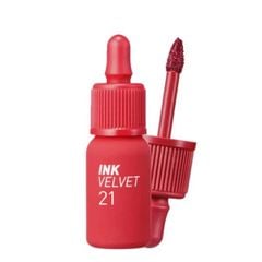 Son kem lì peripera ink velvet #21-đỏ hồng
