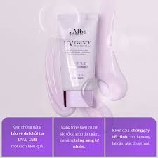 Kem chống nắng nâng tone D’alba UV essence waterfull+ tone-up purple