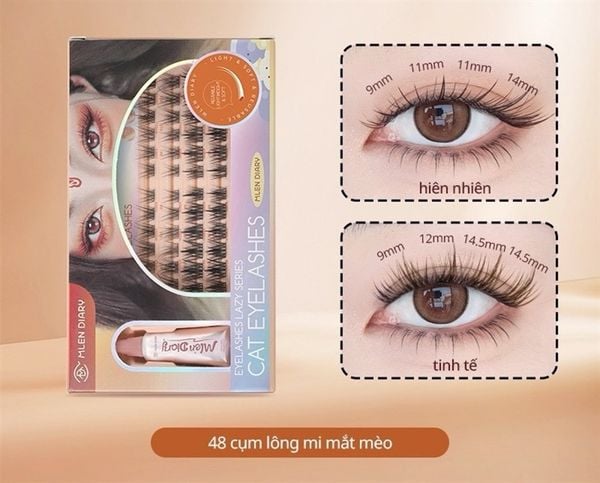 Mi giả sợi mlen 48 mi mắt mèo nhỏ
