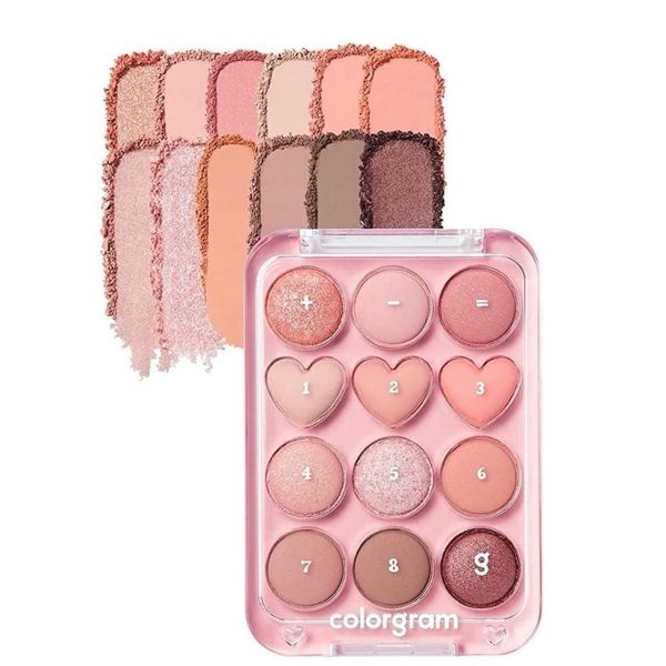 phấn mắt colorgram 9ô pint point #01 đào san hô