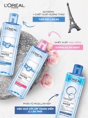 Nước tẩy trang L’Oreal Paris 3-in-1 Micellar Water 400ml da dầu