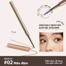 Chì Kẻ Mắt Judydoll Slim Gel Eyeliner #02 nâu
