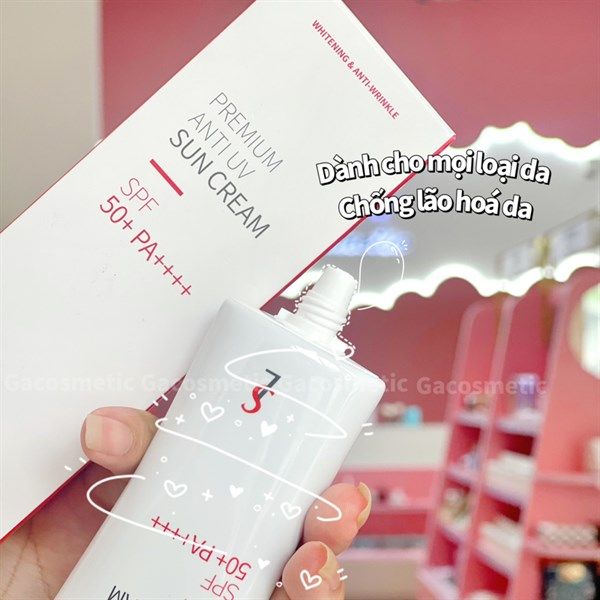 Kem Chống Nắng Ngăn Ngừa Lão Hoá Smile Leader Premium Anti UV Sun Cream SPF 50+ PA++++