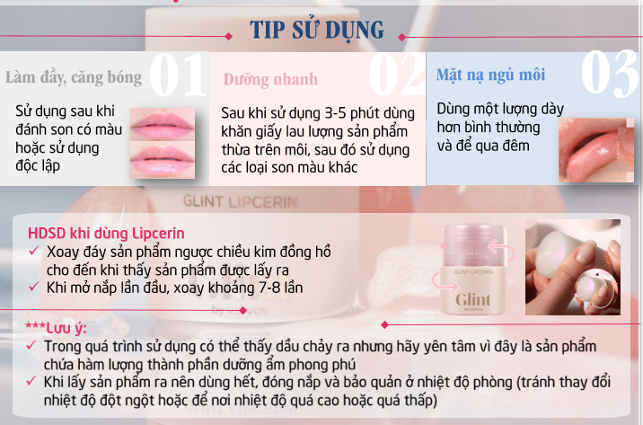 Dưỡng Môi đa năng Glint Lipcerin 15ml