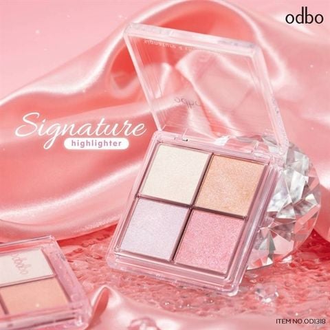 Bắt sáng4ô Odbo Signature 4 shades Highlighter
