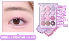 phấn mắt color gram 9ô pint point #03 tím pastels