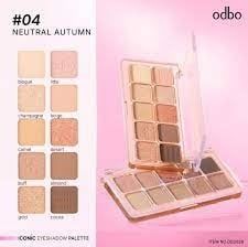 Bảng phấn mắt Odbo Iconic eyeshadow pallette #04-neutral autumn