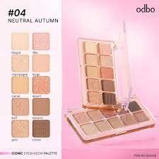 Bảng phấn mắt Odbo Iconic eyeshadow pallette #04-neutral autumn