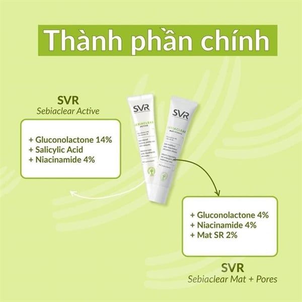 Kem Dưỡng SVR SEBIACLEAR Mat+Pores Kiềm Dầu, Se Khít Lỗ Chân Lông 40ml (Mới)