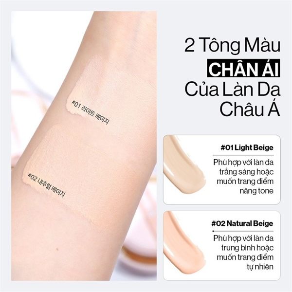 Phấn Nước Glamrr Q Long Wear DD Cushion SPF 50+ PA+++ #02