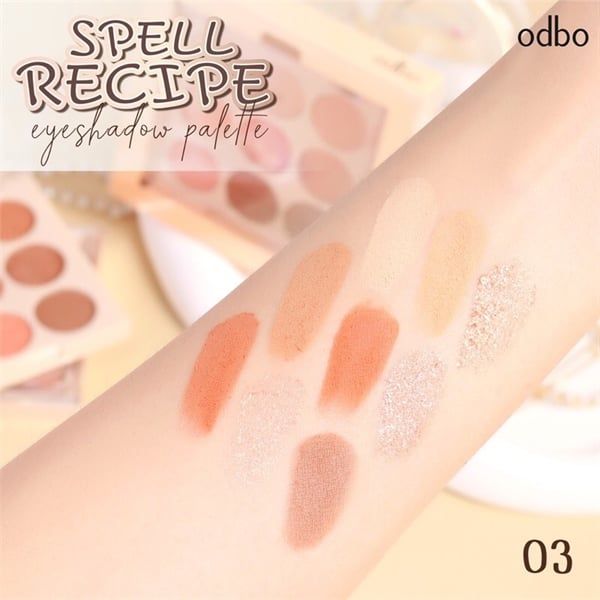Phấn mắt Odbo spell recipe 9 ô tròn #03