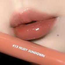 Son tint bóng siêu lì ROMAND GLASTING #15 nudy sundwon