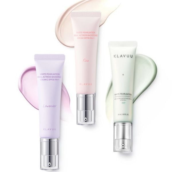 Kem Lót Klavuu White Pearlsation Ideal Actress Backstage Cream SPF30 30ml-hồng