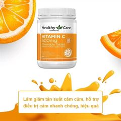 Viên Uống Bổ Sung Vitamin C Healthy Care Úc 500v