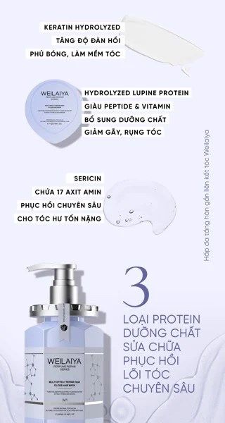 Hấp đa tầng phục hồi liên kết tóc Weilaiya 450ML