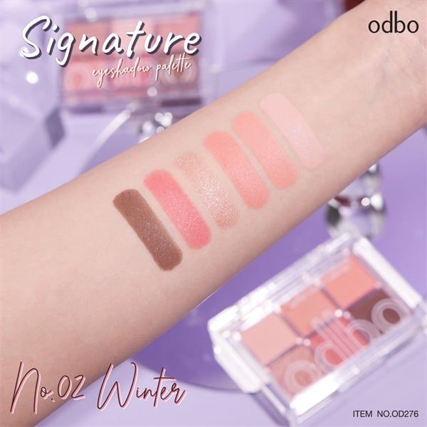 Bảng Phấn Mắt 6 Ô Odbo Signature Eyeshadow Palette