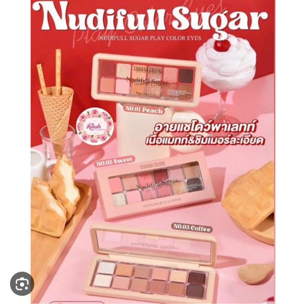 Bảng phấn mắt 10ô Sivanna color nudiful sugar play color eyes