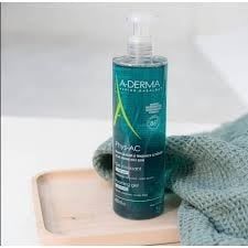 Sữa Tắm Mặt Aderma Phys-AC Gel Dành Cho Da Dầu, Mụn 400ml