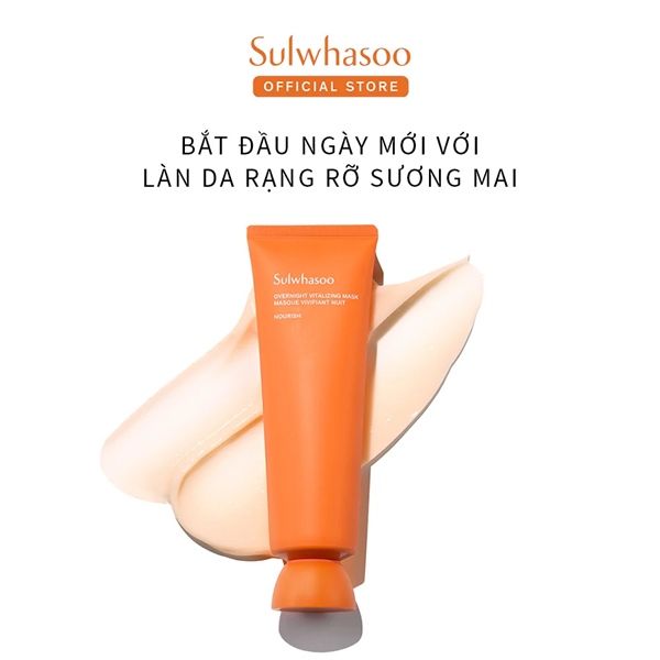 Mặt nạ ngủ Sulwhasoo sáng da và ẩm mịn overnight revitalizing 35ml minisize fullbox
