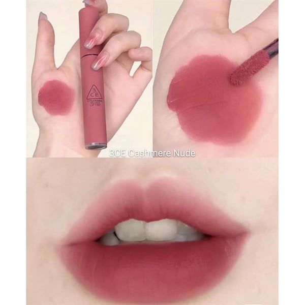Son Kem Lì 3CE Velvet Lip Tint #cashmere nude