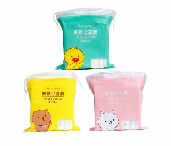 Bông tẩy trang gấu vịt 200miếng siêu dày dập khuôn đầy đặn