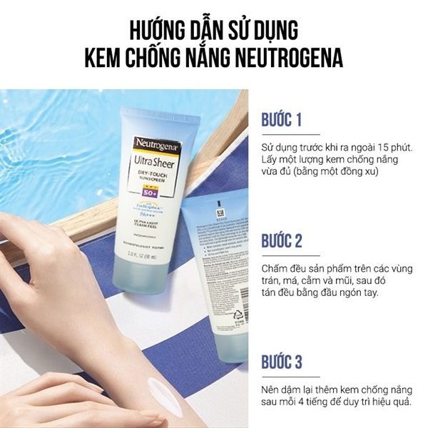 eutrogenaKem Chống Nắng Neutrogena Ultra Sheer SPF 50 88ml
