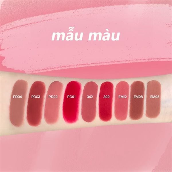 Son Kem Lì INTO YOU Shero Super Matte Lip & Cheek Mud 342