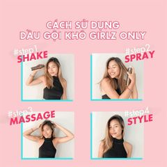Dầu Gội Khô Girlz Only dry shampoo 100ml #hồng