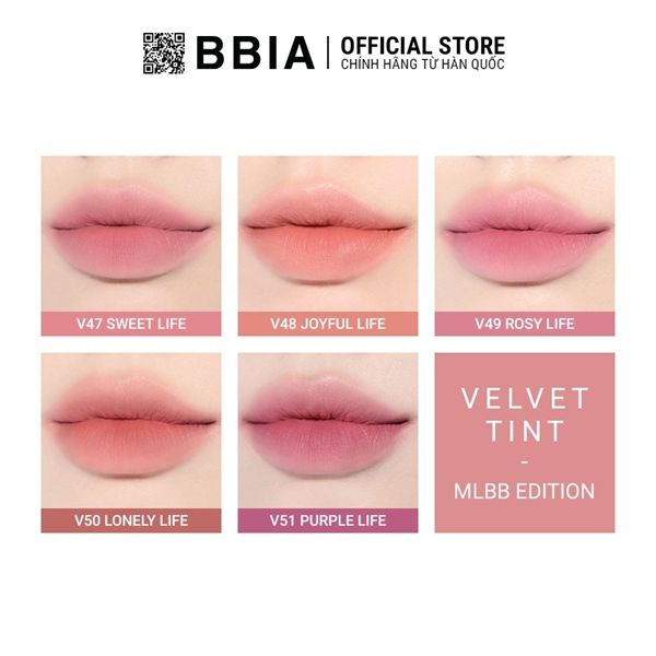 Son Kem Lì BBIA Last Velvet Tint V48 Joyful Life