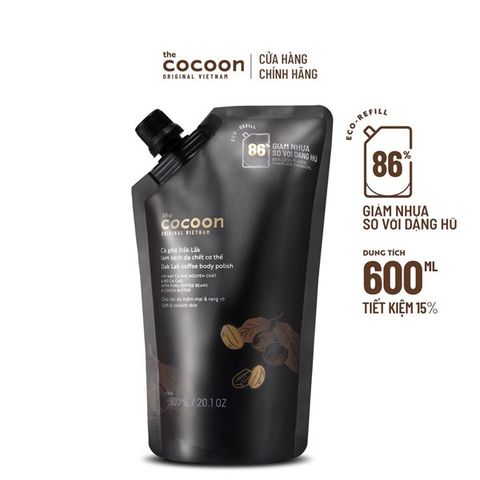 tẩy da chết body cocoon dạng túi