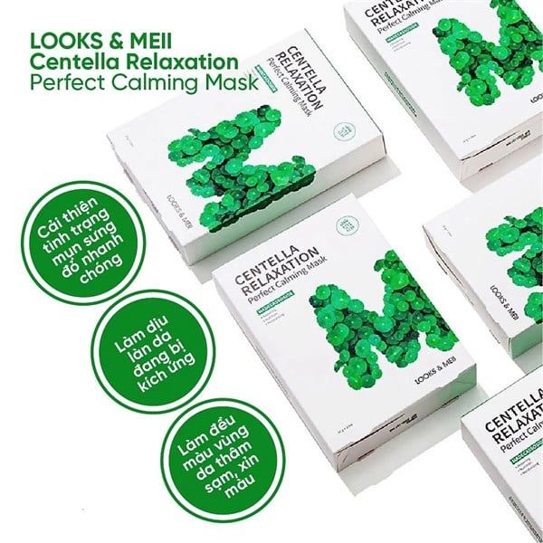 Mặt nạ tái sinh rau má Centella relaxation giảm mụn ,kháng viêm
