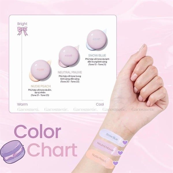 Phấn Nước Chống Nắng Nâng Tone Espoir Dewlike Jello Tone Up Cushion #nudie peach