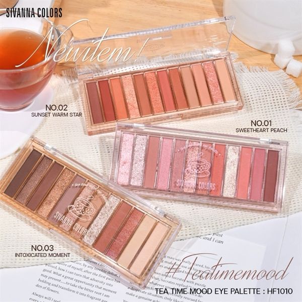 phấn mắt Sivanna Colors Tea Time Mood Eye Palette #01