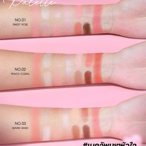 Bảng Phấn mắt Sivanna Lovely Multi #02 -peach coral