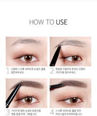 Chì Kẻ Mày 2 đầu Karadium - 04 gray brown