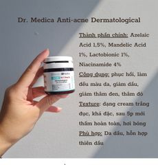 Kem dưỡng ẩm cho da dầu mụn Bielenda Dr Medica Dermatological Anti-Acne Cream
